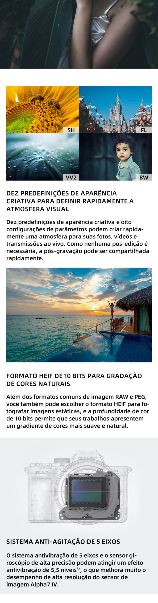 Sony Alpha A7 IV A7M4 Full Frame Mirrorless Camera Com Lente 28-70mm Digital Câmera Compacta Fotografia Profissional A7IV (NOVO)