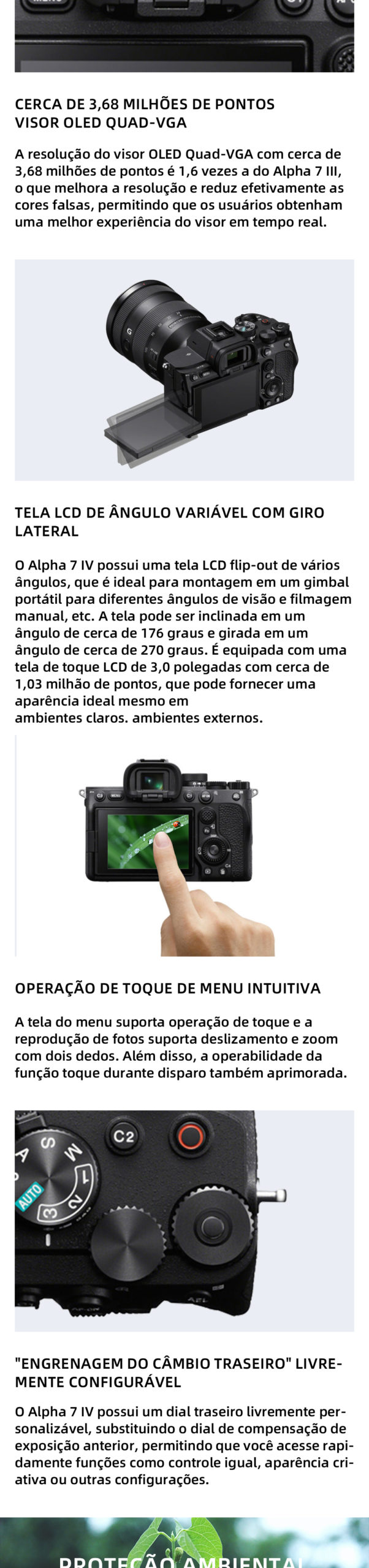 Sony Alpha A7 IV A7M4 Full Frame Mirrorless Camera Com Lente 28-70mm Digital Câmera Compacta Fotografia Profissional A7IV (NOVO)