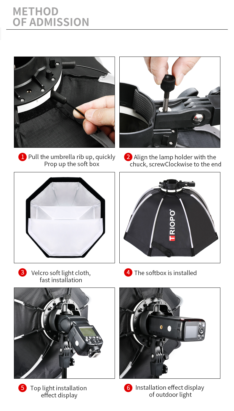 Triopo mais novo kx 65cm softbox octagon guarda-chuva caixa de luz para godox ad200 v1 speedlite flash acessórios de estúdio de fotografia de luz Triopo mais novo kx 65cm softbox octagon guarda-chuva caixa de luz para godox ad200 v1 speedlite flash acessórios de estúdio de fotografia de luz