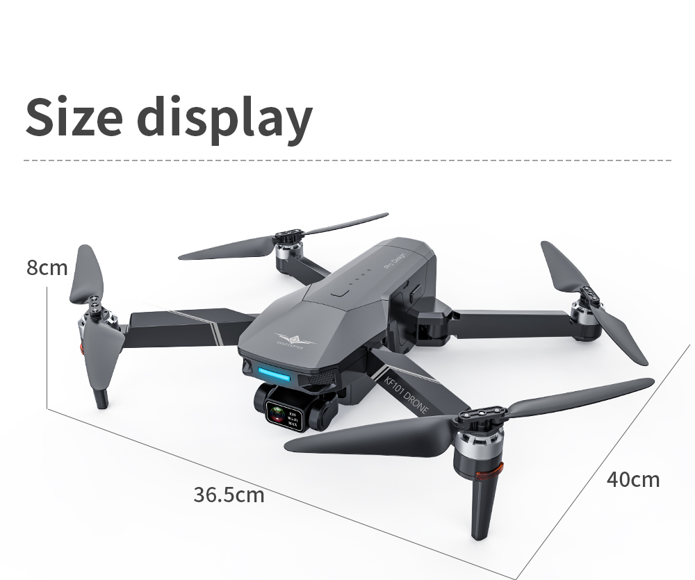 Kf101 max gps drone 4k profesional hd eis câmera anti-shake 5g wifi gimbal 3-axis fotografia aérea brushless dobrável quadcop