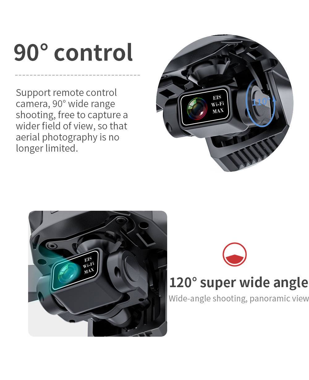 Kf101 max gps drone 4k profesional hd eis câmera anti-shake 5g wifi gimbal 3-axis fotografia aérea brushless dobrável quadcop