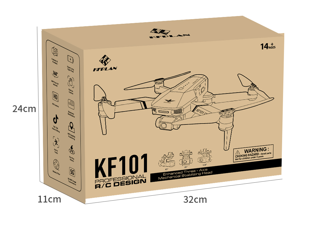 Kf101 max gps drone 4k profesional hd eis câmera anti-shake 5g wifi gimbal 3-axis fotografia aérea brushless dobrável quadcop