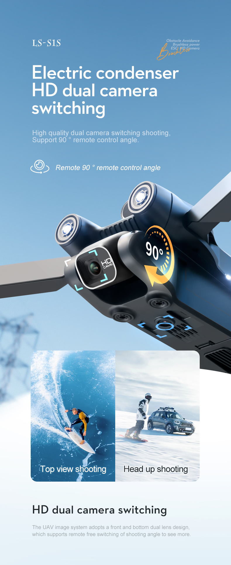 Novo s1s mini drone 4k profesional 8k hd câmera obstáculo evitar fotografia aérea sem escova dobrável quadcopter 1.2km Novo s1s mini drone 4k profesional 8k hd câmera obstáculo evitar fotografia aérea sem escova dobrável quadcopter 1.2km