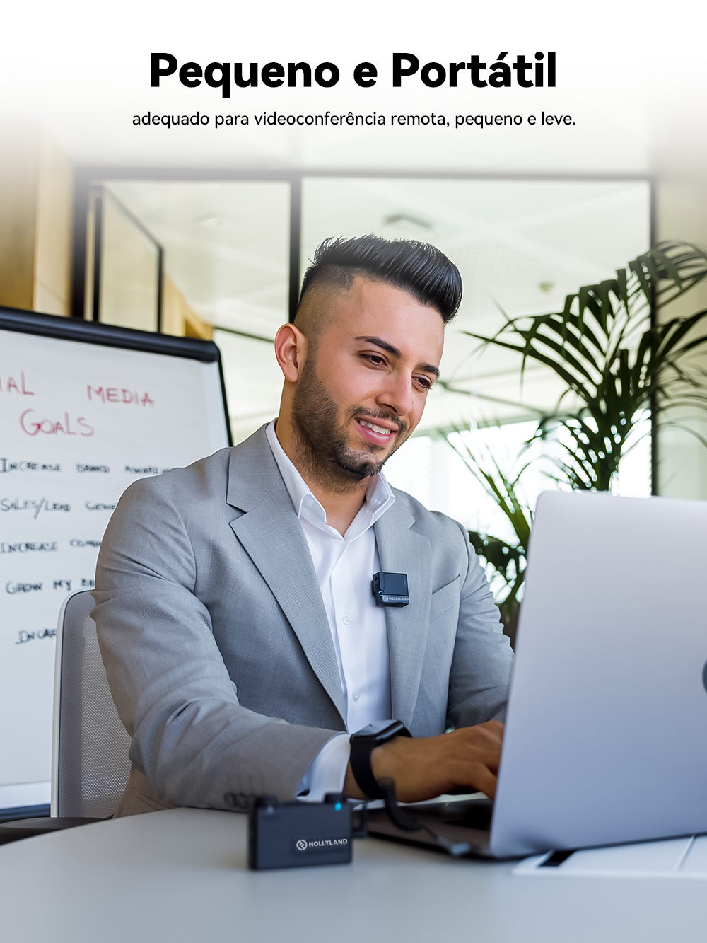 Hollyland lark 150 oficial profissional 2.4g microfone de lapela sem fio entrevista ao vivo vlog fotografia microfone sem fio