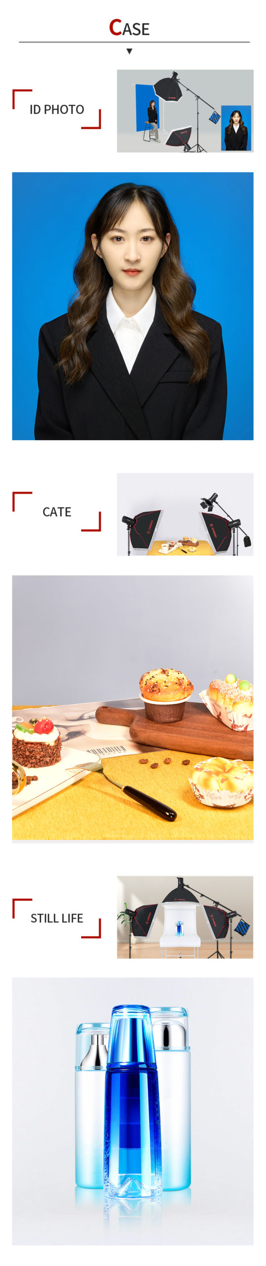 Jinbei de250 250ws portátil estúdio flash iluminação sem fio remoto durável luz estroboscópica profissional para fotografia retrato