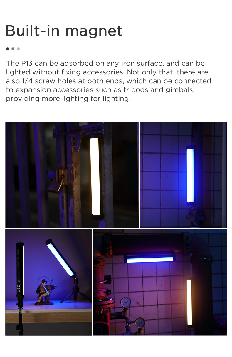 Soonpho p13 rgb levou vara de luz de vídeo Soonpho p13 rgb levou vara de luz de vídeo