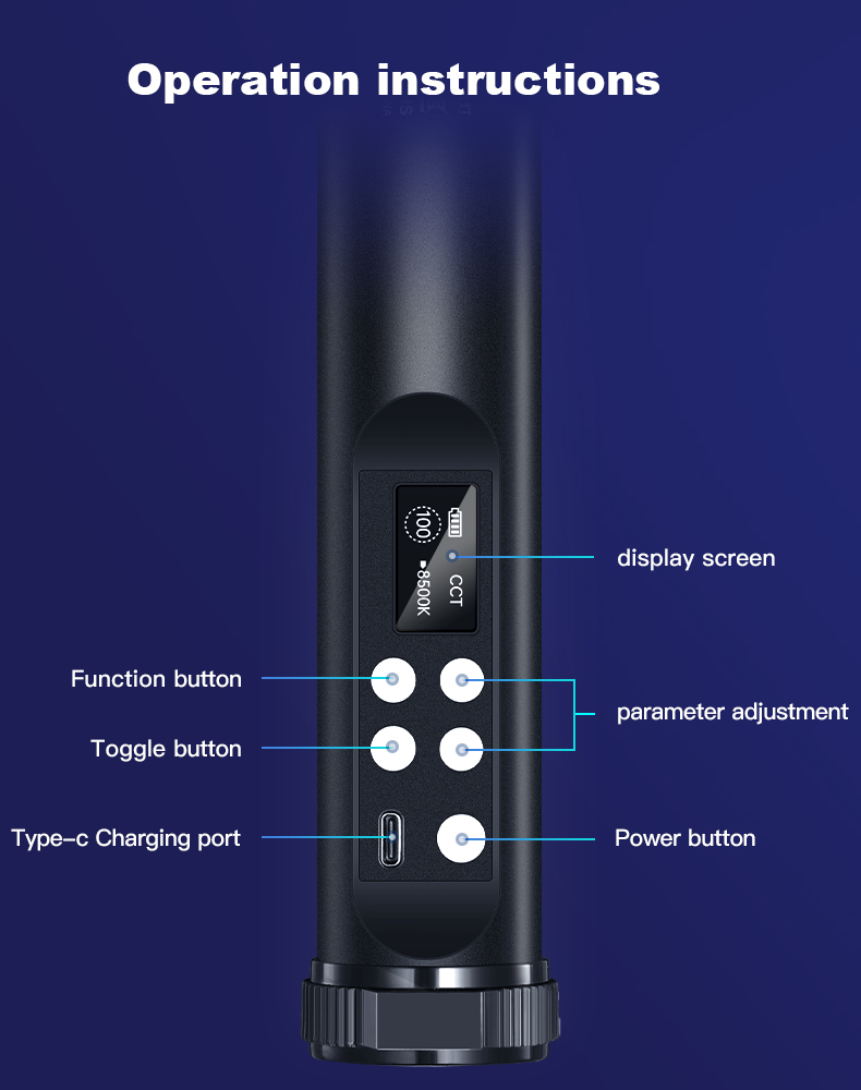 Soonpho p13 rgb levou vara de luz de vídeo Soonpho p13 rgb levou vara de luz de vídeo
