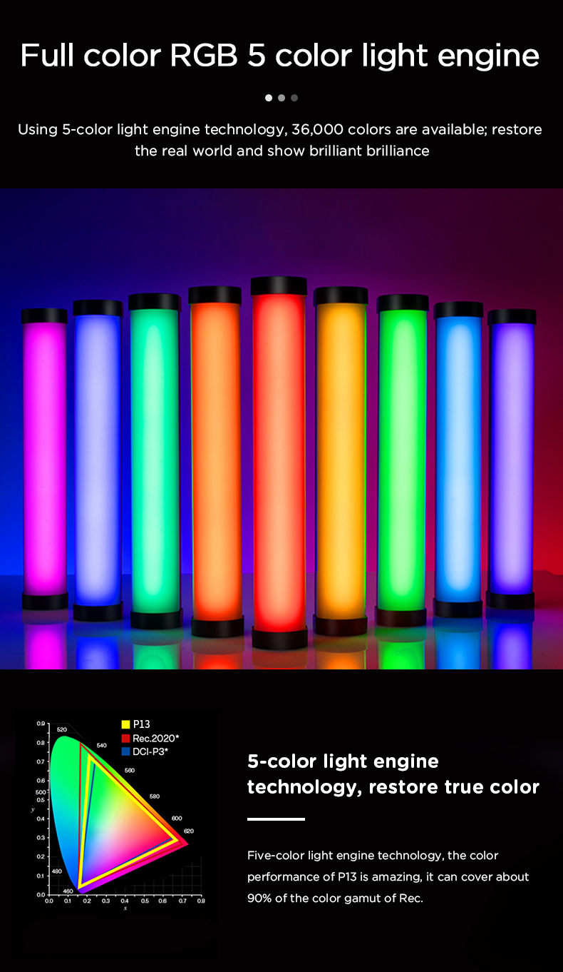 Soonpho p13 rgb levou vara de luz de vídeo Soonpho p13 rgb levou vara de luz de vídeo