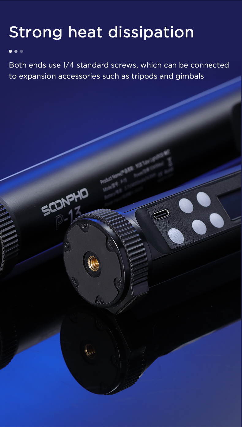Soonpho p13 rgb levou vara de luz de vídeo Soonpho p13 rgb levou vara de luz de vídeo