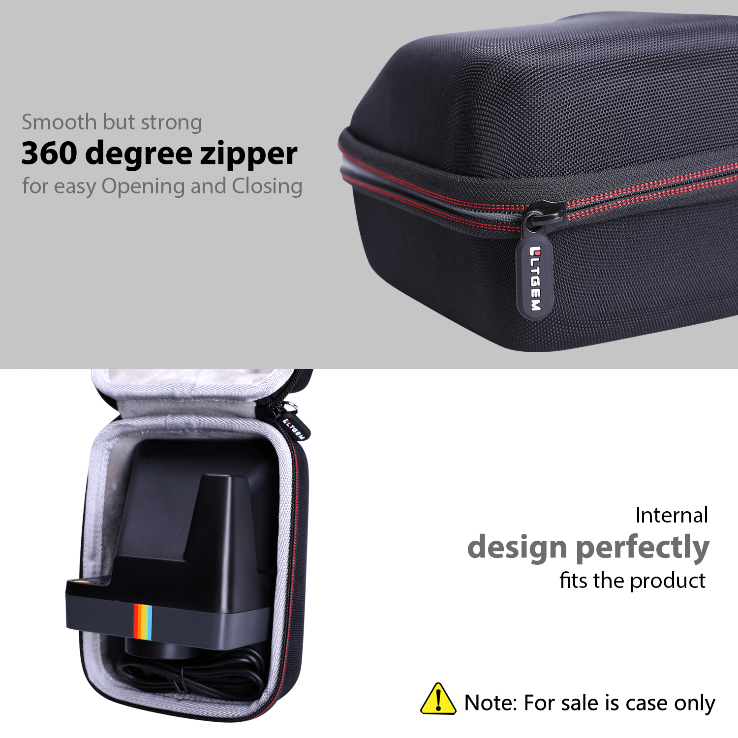 Ltgem estojo rígido de eva para câmera