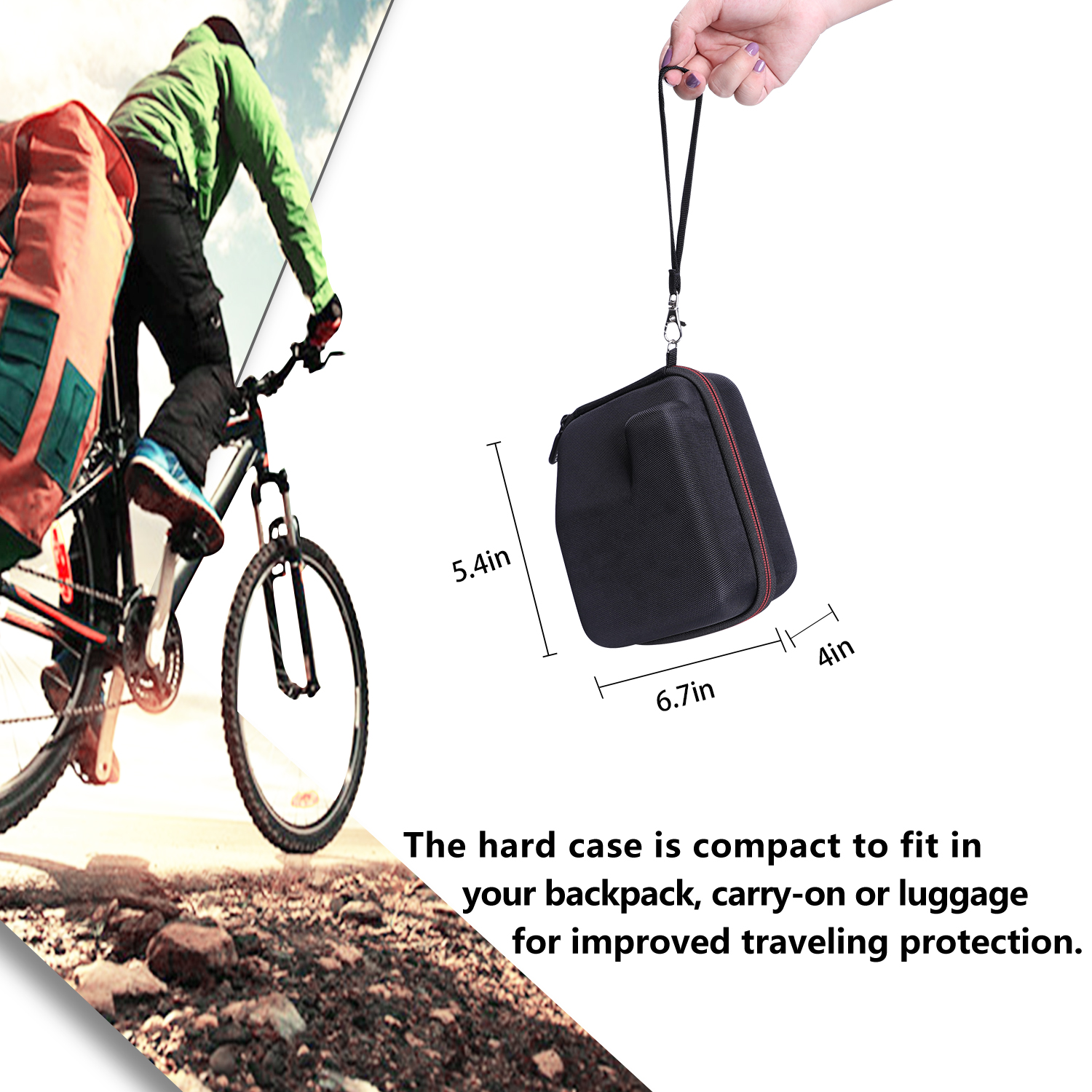 Ltgem estojo rígido de eva para câmera