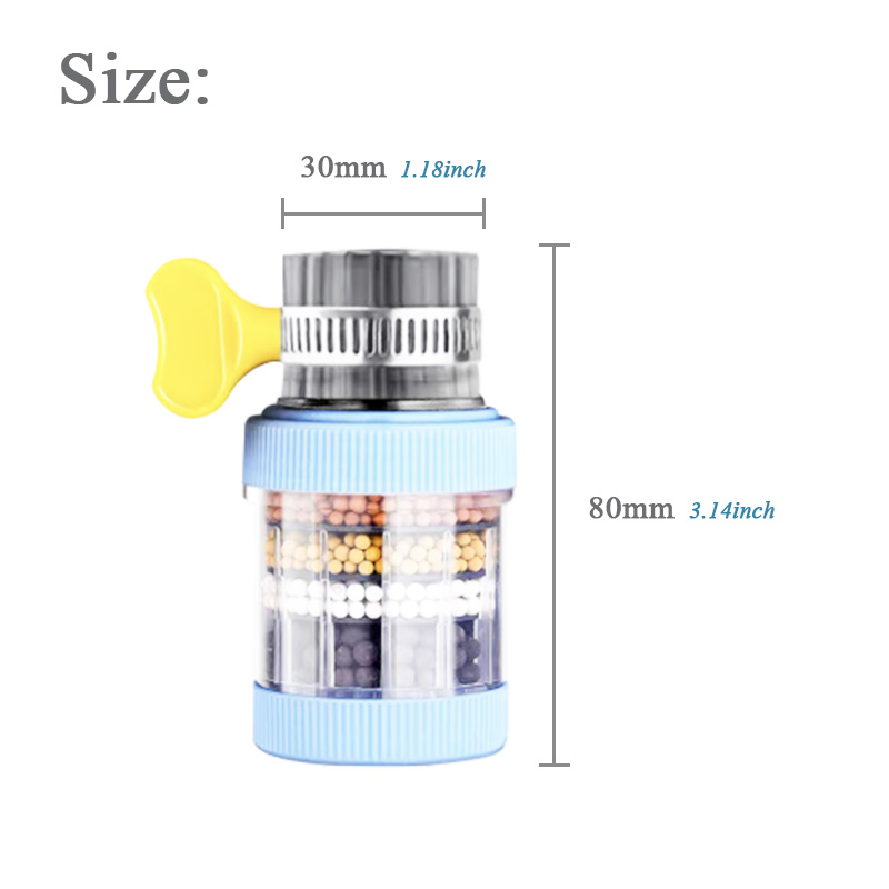 6 camadas de filtro torneira da cozinha foamer universal chuveiro purificador água para casa banho acessórios cozinha bacia torneiras