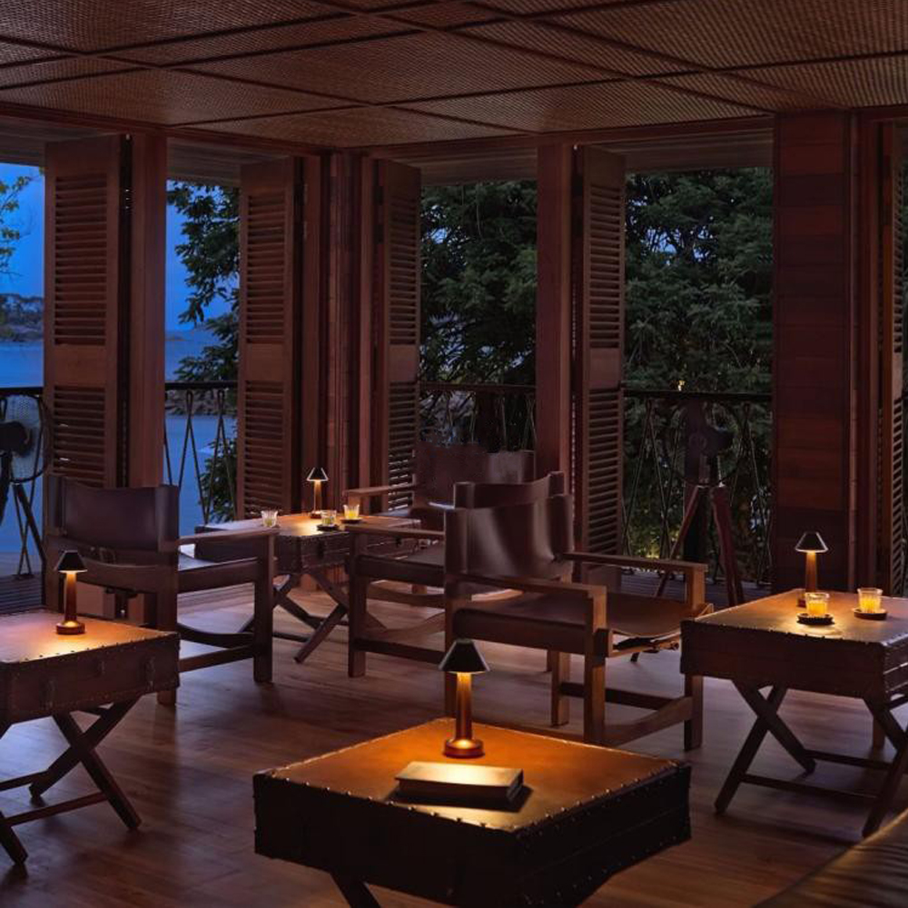 Retro lâmpada de mesa de bar lampara de noche dormitor abajur decoração do quarto chambre mesa quarto café luces levou luz da noite