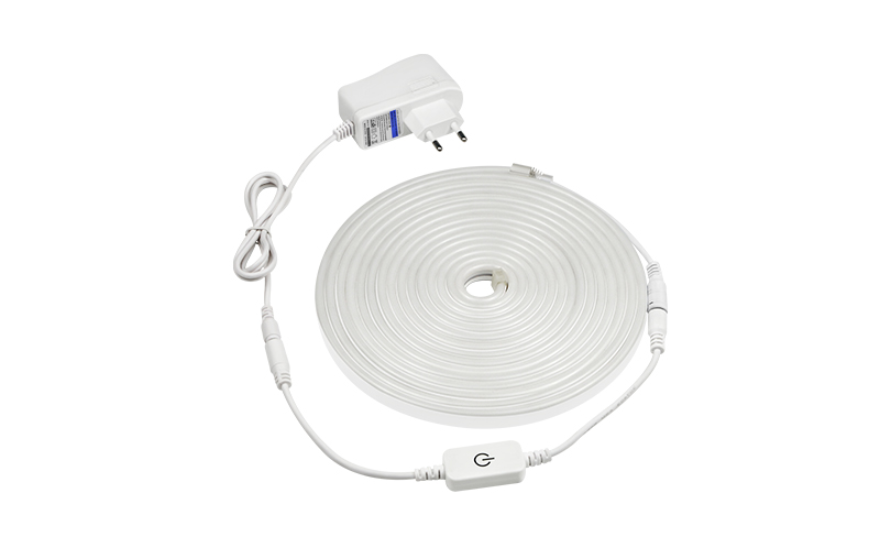 Plugue da ue 220v/eua plug 110v cozinha lâmpada fita 1- 5m à prova d' água led faixa de luz do armário para armário guarda-roupa iluminação de casa backlight