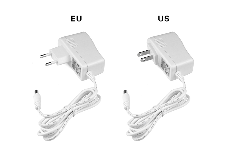 Plugue da ue 220v/eua plug 110v cozinha lâmpada fita 1- 5m à prova d' água led faixa de luz do armário para armário guarda-roupa iluminação de casa backlight