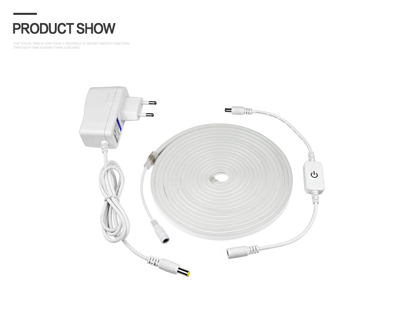 Plugue da ue 220v/eua plug 110v cozinha lâmpada fita 1- 5m à prova d' água led faixa de luz do armário para armário guarda-roupa iluminação de casa backlight