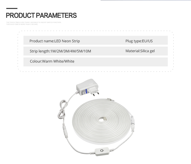 Plugue da ue 220v/eua plug 110v cozinha lâmpada fita 1- 5m à prova d' água led faixa de luz do armário para armário guarda-roupa iluminação de casa backlight